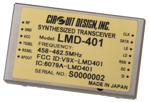 Módulo transceptor de radio compacto