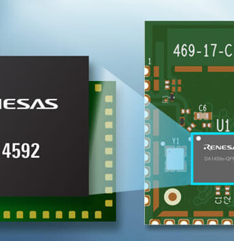 DA14592 SoC Bluetooth Low Energy (LE) con dos núcleos y Flash